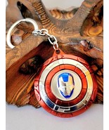 War Machine / Iron Patriot Shield - Metal Keychain W/ Spinning War Machi... - £3.14 GBP