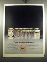 1971 Texaco Havoline Oil Ad - Texaco announces an oil change - £14.54 GBP