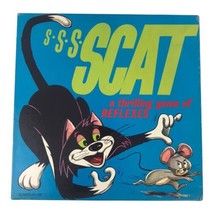 S S S Scat Cadaco No. 268 Cat Mouse Board Game Vintage Dexterity 1968 Sealed - $70.13