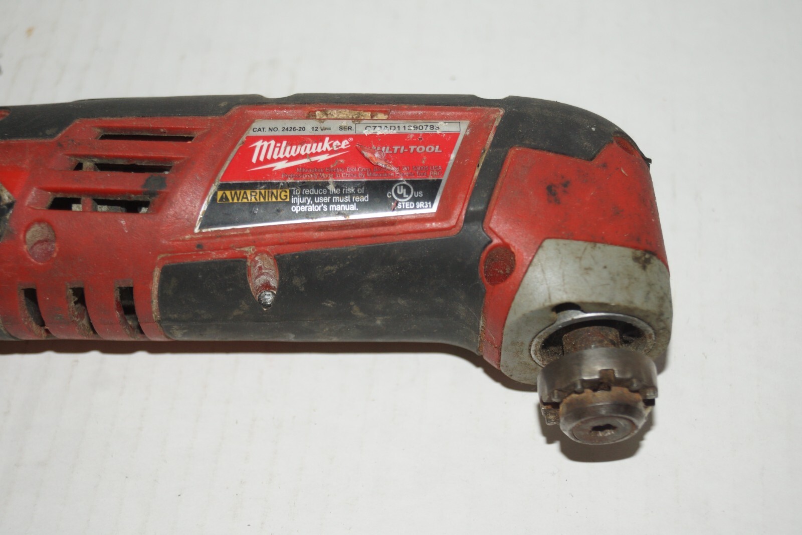 FOR PARTS NOT WORKING - MILWAUKEE 2426-20 12 VOLT CORDLESS MULTI TOOL FP39 Item image 2