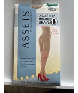 Spanx Assets Hi Waist Mid Thigh Body Shaper Size 3 Nude by Sara Blakely New - $11.25