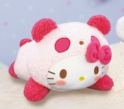 Japan Hello Kitty Mokomoko Panda BIG Plush Toy - 35cm Birthday Gift - $954.36 MXN