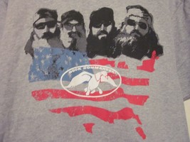 NWOT DUCK COMMANDER Logo &amp; Images American Flag States Size L Short Slee... - £11.77 GBP