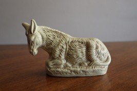 Vtg Christmas Nativity Figurine Paper Mache Composite: Laying Donkey  3.5&quot; - $177.40 MXN