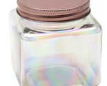 Square Glass Jars with Rose Gold Metal Lids - £9.41 GBP