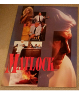 Viacom TV Promo Card Andy Griffith as Matlock w Don Knotts; 1990 F - €10,22 EUR