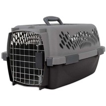 Aspen Pet Fashion Pet Porter Kennel Dark Gray and Black Up to 10 lbs Small Dogs - £47.29 GBP