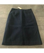 Women&#39;s Issac Mizrai for Target Dark Navy Blue Cotton Skirt Size 2 - £11.89 GBP