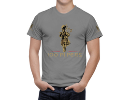 100 Pipers Beer Gray T-Shirt, High Quality, Gift Beer Shirt - £25.49 GBP