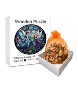 Wooden Jigsaw Puzzle Forest Fairies A5 Small Size Appx. 5.9 x 5.9 - £9.38 GBP