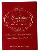 DIE WALKUERE Metropolitan Opera Program 1946 Helen Traubel Lauritz Melchior  - £23.71 GBP