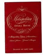 DIE WALKUERE Metropolitan Opera Program 1946 Helen Traubel Lauritz Melch... - £23.51 GBP