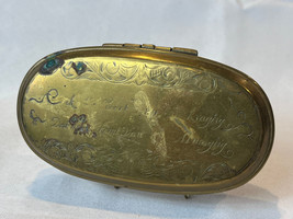 Antique C1780 Brass &amp; Copper Dutch Republic Tobacco Box Jewelry Case 18th Cent. - £321.49 GBP