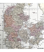 Map Finland Denmark Europe 1938 Print Antique Ephemera Atlas Scandinavia... - $49.14 CAD