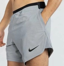 Nike Pro DRI-Fit Training Shorts Particle Grey/Black CJ4997-073 Mens Size Medium - £59.77 GBP