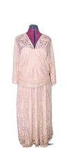 Kiyonna Dress Women Lace Style Peach Blush Party Swinging Symphony Size 2X - £77.45 GBP