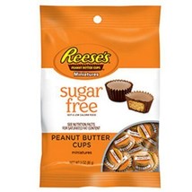 Reese&#39;s Peanut Butter Cup Miniatures, Sugar Free, 3-Ounce Bag (Pack of 4) - £60.74 GBP