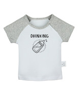 Twins Baby Drinking Buddies Humor Newborn Baby T-shirts Infant Graphic T... - £9.23 GBP