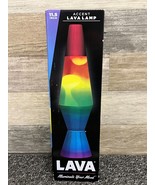 Schylling 11.5&quot; RAINBOW Gay Pride LAVA Motion Lamp Aluminum Base ~ The O... - $33.85