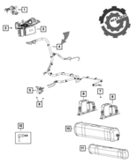 New OEM Mopar Rear Air Line Assembly 2022-2023 Jeep Grand Cherokee 68400... - $93.46