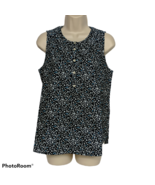 NWT Universal Thread Womens Floral Print Henley Tank Top Size XS Sleeveless - $22.81 CAD