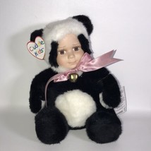Geppeddo Cuddle Kids PAGE PANDA Porcelain Face Plush Animal Doll NWT box 2000  - $18.99