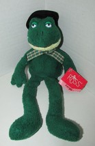 Russ Berrie Plush Luv Pets Fergie frog green beanbag plaid bow black top... - £10.56 GBP