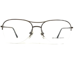 Burberry Eyeglasses Frames B 1225 1143 Shiny Brown Round Half Rim 53-16-135 - £81.09 GBP
