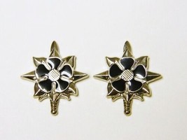 Classic Battlestar Galactica Bridge Crew Silver Collar Pips Pins Set of 2 UNUSED - £9.13 GBP