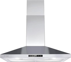 Range Hood 30 Inch Stainless Steel, Wall Mount Stove Hood Ducted/Ductles... - $333.99