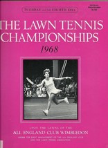 1968 Wimbledon Eighth Day Program Rod Laver Roche King - $110.48