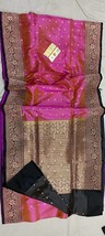 Pure Silk Mark Certified Saree, Handwoven Pure Silk Katan Saree - Elegant Tradit - £131.72 GBP