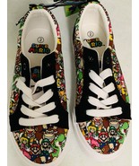 Super Mario Brothers Boys Low Top Canvas Lace Up Shoes Size 2 NWT All Ch... - $23.23 CAD