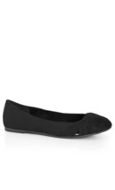 Evans Schwarz Weite Passform Sportlich Ballerinas UK 4 Sicherheitsstiefel (F168) - £22.30 GBP