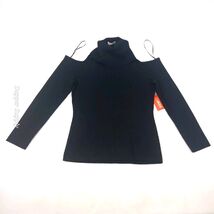 Intempo Cowl Sweater Black Sparkles 2X New - $19.99