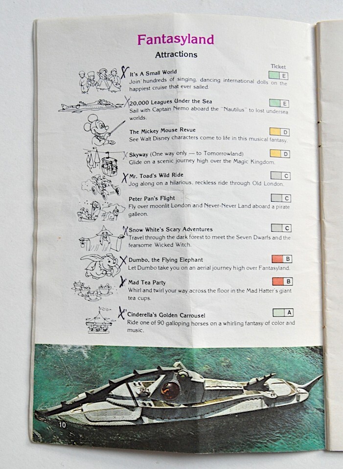 Lot 2 Walt Disney World 1979 Vacationer's Guide Brochures Polaroid Park Maps 70s Item image 10