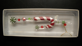 Russ Berrie Christmas Ornament Candy Cane Lane Handcrafted Gumdrops Pepp... - $12.99