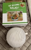 Salad Cutter Bowl,  Fruit Vegetable Food Chopper Slicer Drainer 60 secon... - $14.75