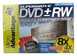 NEW SEALED Micro Advantage Optical Drive DVD+RW 8DVDRW-B13 IDE Desktop B... - $99.97