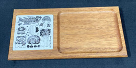 VTG Georges Briard Wooden Cheese Tray, Cutting Board Charcuterie Serving Tray - £12.03 GBP
