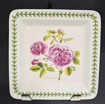 Portmeirion Botanic Roses Square Salad Plate 8 1/2&quot; Multimotif Roses Lau... - $21.53