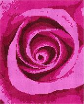 Pepita Needlepoint Canvas: Hot Pink Rose, 7&quot; x 9&quot; - $50.00+
