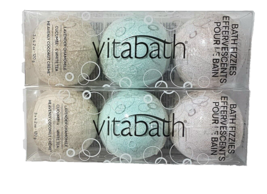 2 Pack Vitabath Bath Fizzies Lavender Chamomile Cucumber White Tea Coconut - £20.53 GBP