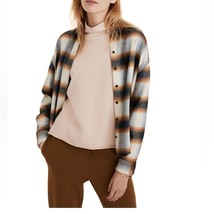 MADEWELL Flannel Westlake Plaid Shirt, Button Down, Medium (6/8) Brown/B... - $81.60 CAD