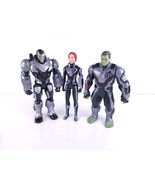 Marvel Avengers Endgame Suit Figurine Hulk Iron Man &amp; Black Widow 11&quot; Lo... - £27.35 GBP