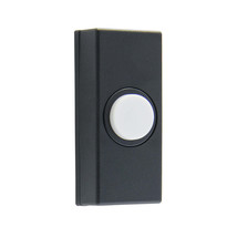 IQ America DP1824 Contemporary Doorbell, Non-Lit Pushbutton Doorbell, Bl... - £5.97 GBP