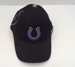 Indianapolis colts black  onfield reebok hat cap equipment NFL back size... - $19.75