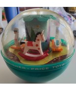 Vintage 1966 Fisher Price Toys Roly Poly Chime Ball #165 Swan Horse - $19.77