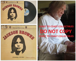 Henry Diltz signed Jackson Browne album vinyl record COA exact proof autographed - £313.18 GBP