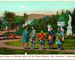 Vtg Cartolina 1900s Cinese Donna IN Vacanza Abito Sutro Altezze San Fran... - $5.08